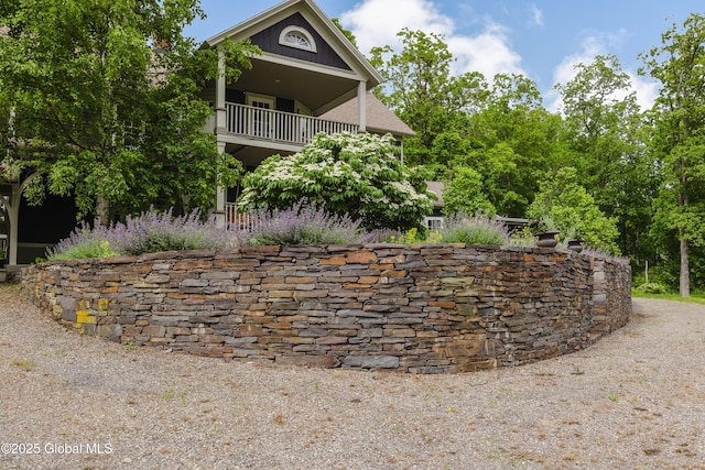 88 Mac Brown Rd, Claverack, NY 12513 - view of yard featuring a balcony