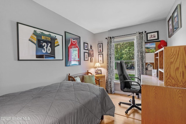 25 Mockingbird Ln, Queensbury, NY 12804 - bedroom featuring wood finished floors and an office area