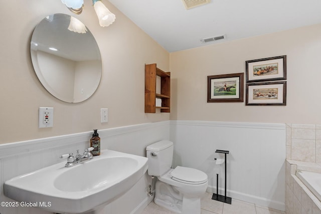 25 Mockingbird Ln, Queensbury, NY 12804 - full bath featuring tile patterned floors and tiled tub