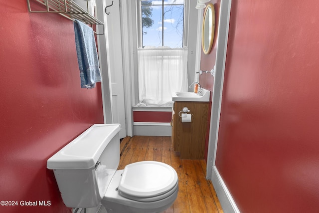 359 Wall St, Northumberland, NY 12871 - bathroom featuring hardwood / wood-style flooring and vanity