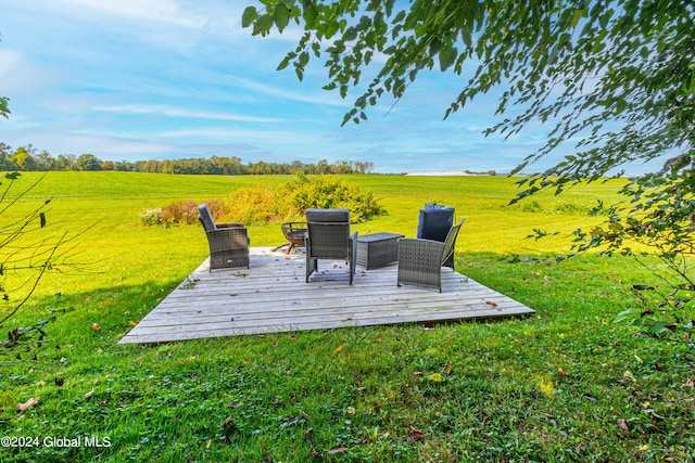 359 Wall St, Northumberland, NY 12871 - view of grassy yard featuring a rural view