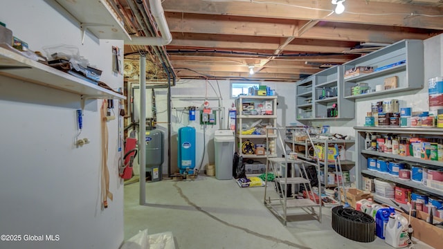 88 County Route 26a, Stuyvesant, NY 12173 - unfinished below grade area with a water softener system and a water pressure tank