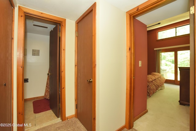 1B Scotch Mist Way, Malta, NY 12020 - hallway featuring light carpet and baseboards
