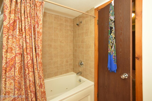 1B Scotch Mist Way, Malta, NY 12020 - bathroom with shower / bathtub combination with curtain