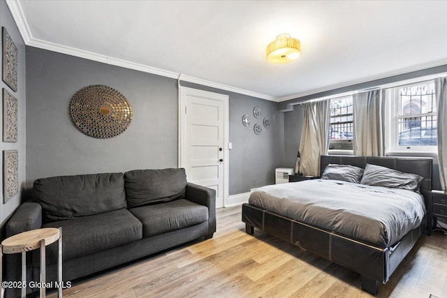 218 Lancaster St, Albany, NY 12210 - bedroom featuring wood finished floors and crown molding