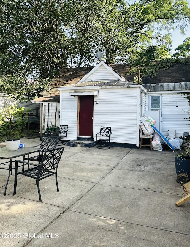 918-922 Bridge St, Schenectady, NY 12303 - view of patio / terrace featuring an outbuilding