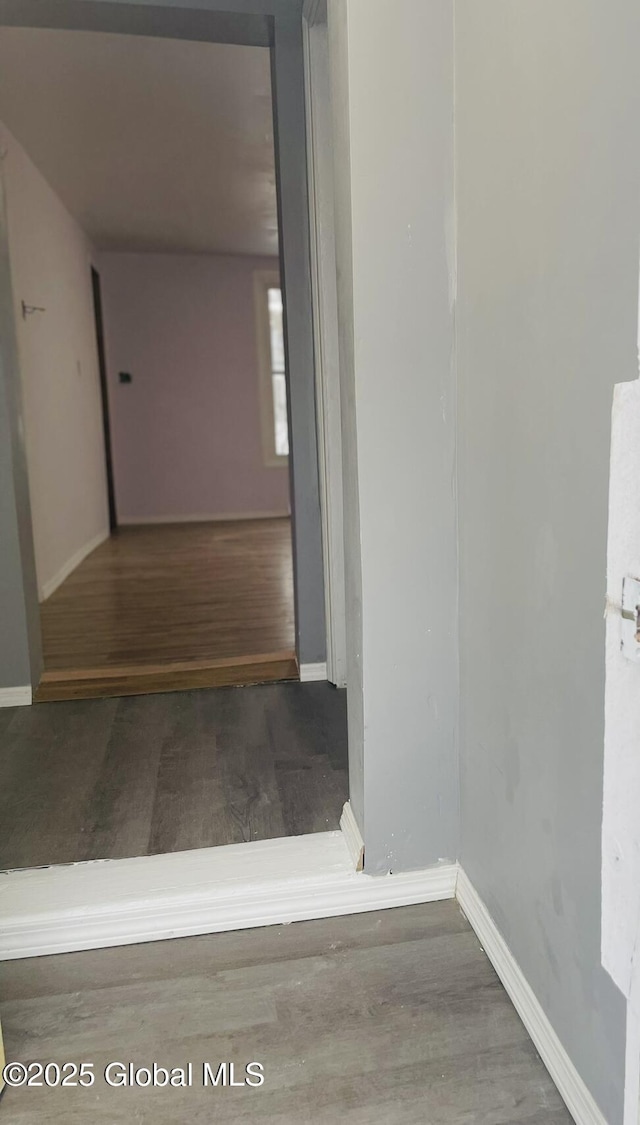 918-922 Bridge St, Schenectady, NY 12303 - corridor with baseboards and wood finished floors