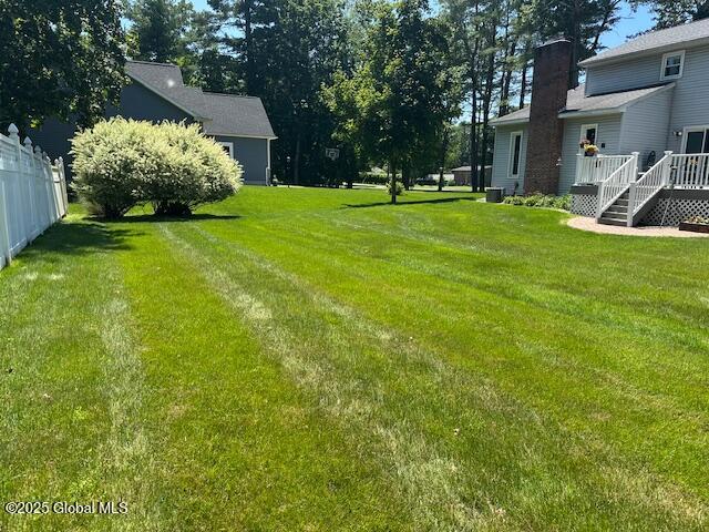 12 Bain Dr, Bethlehem, NY 12054 - view of yard with a deck
