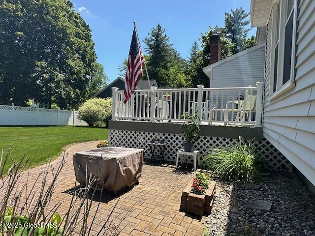 12 Bain Dr, Bethlehem, NY 12054 - view of patio / terrace with a deck