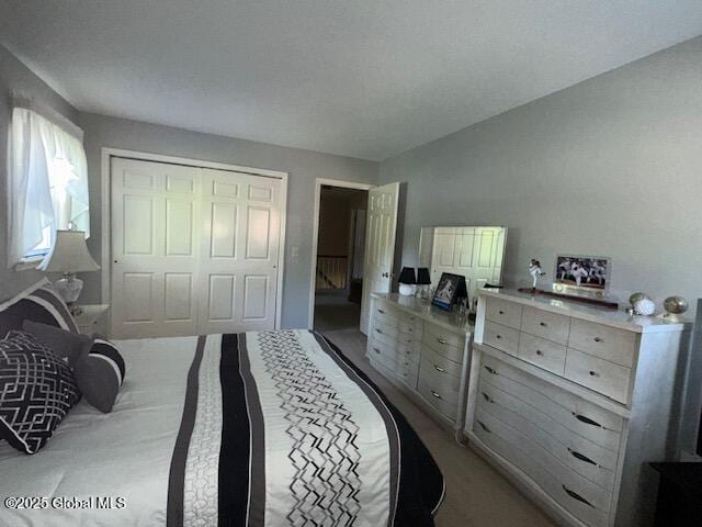 12 Bain Dr, Bethlehem, NY 12054 - bedroom featuring light carpet and a closet