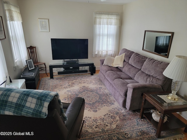 1045 Wallace Ave, Rotterdam, NY 12306 - living area with wood finished floors and baseboards