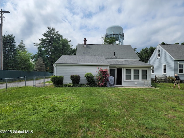 1045 Wallace Ave, Rotterdam, NY 12306 - rear view of property with a chimney