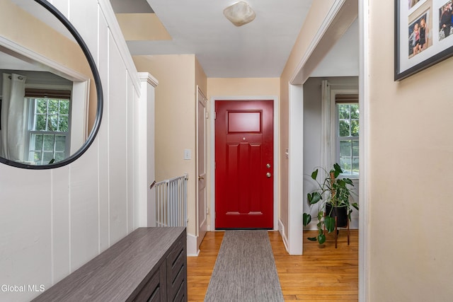 30 Crannell Ave, Bethlehem, NY 12054 - entrance foyer with light wood-type flooring and baseboards