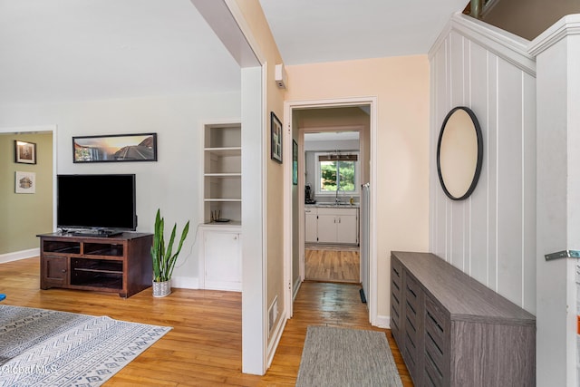 30 Crannell Ave, Bethlehem, NY 12054 - foyer entrance with light wood finished floors and baseboards