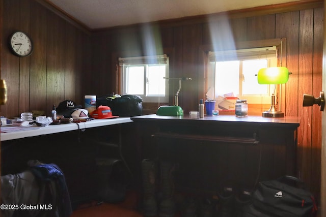 103 Seven Oaks Rd, Caroga, NY 12032 - miscellaneous room featuring wood walls