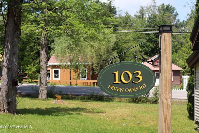 103 Seven Oaks Rd, Caroga, NY 12032 - community / neighborhood sign with a yard