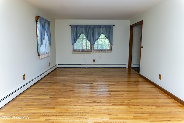 8 Burning Bush Blvd, Clifton Park, NY 12019 - empty room with a baseboard radiator and wood finished floors