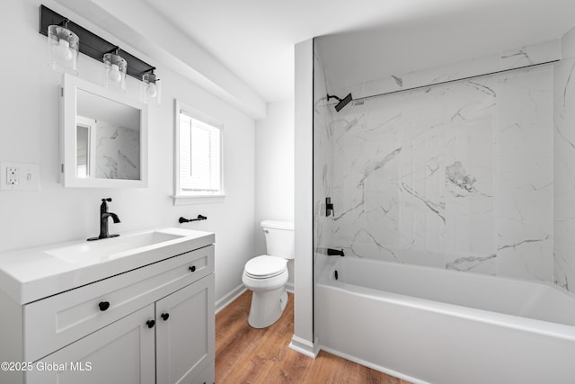 2095 Fiero Ave, Rotterdam, NY 12303 - bathroom featuring vanity, bathtub / shower combination, and wood finished floors