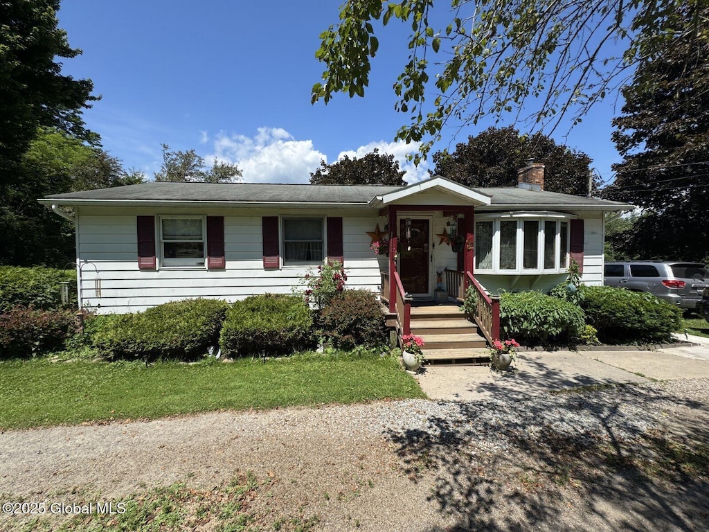 2541 Northline Rd, Galway, NY 12074 - view of front facade featuring a chimney