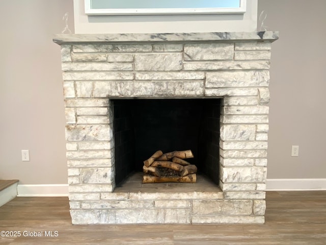 3 Olcott Ln, East Greenbush, NY 12144 - detailed view of a fireplace and wood finished floors