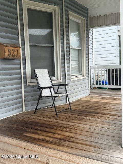527 Pawling Ave, Troy, NY 12180 - view of wooden porch