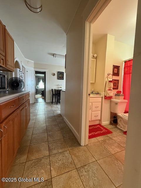 527 Pawling Ave, Troy, NY 12180 - hall featuring light tile patterned flooring