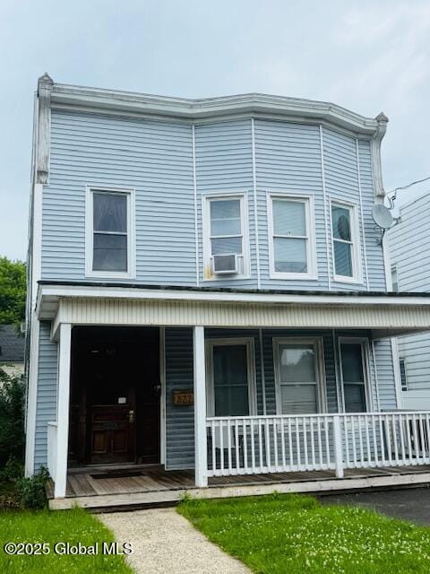 527 Pawling Ave, Troy, NY 12180 - view of front facade with a porch