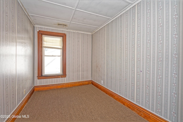 850 Peoples Ave, Troy, NY 12180 - carpeted empty room with baseboards