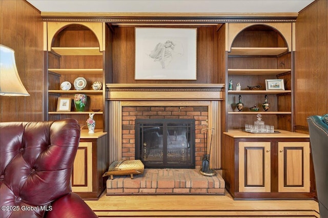62 Pheasant Ridge Dr, Colonie, NY 12211 - living room featuring a fireplace and built in features