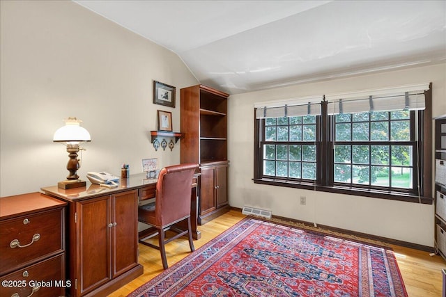 62 Pheasant Ridge Dr, Colonie, NY 12211 - office space with light wood-style flooring and vaulted ceiling