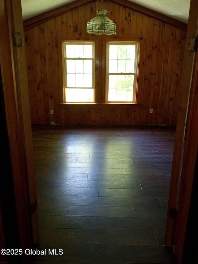 3190 State Highway 10, Johnstown, NY 12095 - empty room with dark wood-style floors and wooden walls