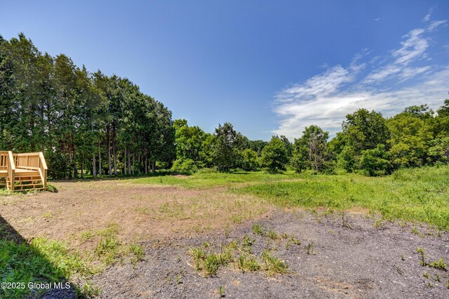 135 Lafayette St, Palatine Bridge, NY 13428 - view of yard featuring a deck and a forest view