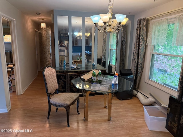 370 Partridge St, Albany, NY 12208 - dining room featuring wood finished floors and a chandelier