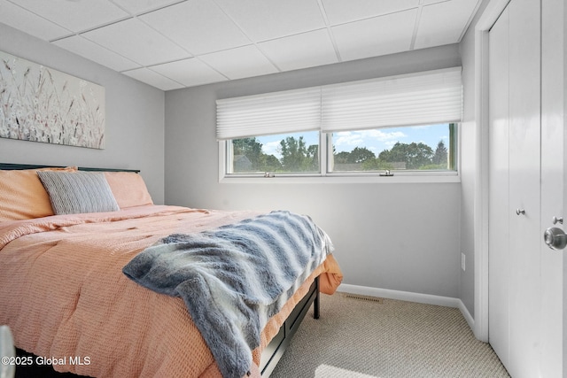 1 Tamarack Ln, East Greenbush, NY 12061 - carpeted bedroom with multiple windows and a paneled ceiling