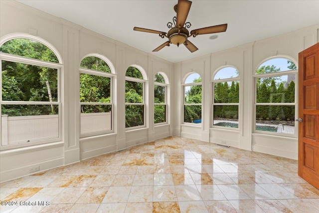 176 5th Ave, Saratoga Springs, Inside, NY 12866 - unfurnished sunroom featuring a decorative wall and ornamental molding