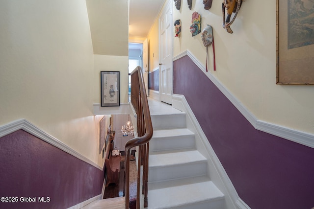 8 Front St, Schenectady, NY 12305 - stairs featuring baseboards