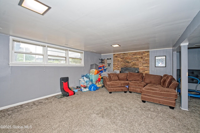1101 Manas Dr, Schenectady, NY 12303 - recreation room with carpet, healthy amount of natural light, and electric panel