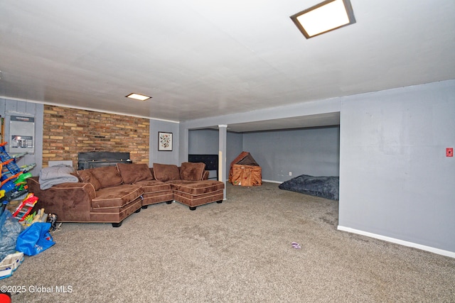 1101 Manas Dr, Schenectady, NY 12303 - carpeted living area with baseboards
