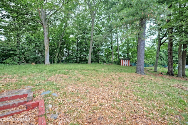 1101 Manas Dr, Schenectady, NY 12303 - view of yard with a storage shed