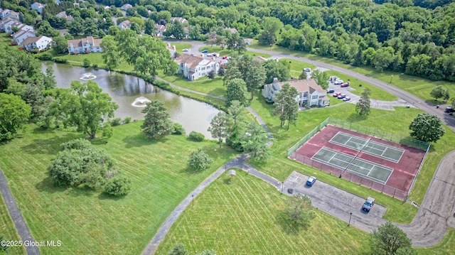 614 Apex Ln, Troy, NY 12182 - aerial view of property and surrounding area featuring a large body of water