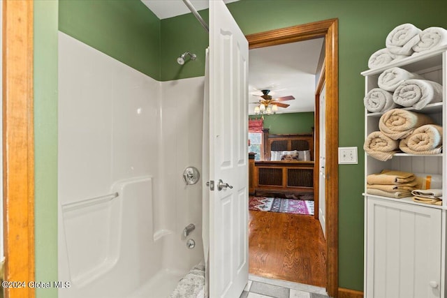 15 Green Harbour Ln, Lake George, NY 12845 - bathroom featuring a shower and ceiling fan