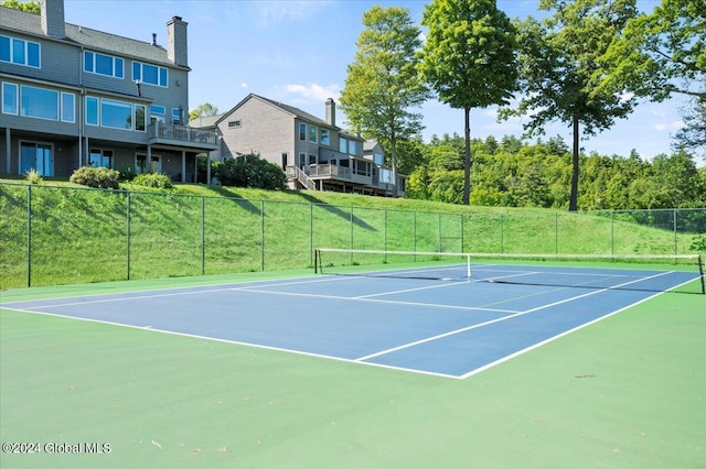 15 Green Harbour Ln, Lake George, NY 12845 - view of tennis court featuring community basketball court