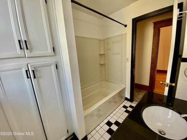 8 Mapleridge Ave, Albany, NY 12209 - bathroom featuring washtub / shower combination and tile patterned floors