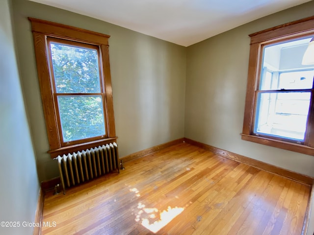 8 Mapleridge Ave, Albany, NY 12209 - spare room featuring radiator heating unit and light wood-type flooring