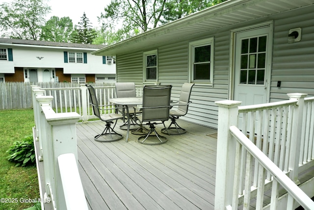 171 Consaul Rd, Colonie, NY 12205 - wooden deck with outdoor dining space
