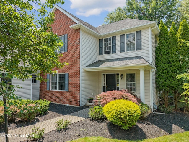 16 Callaway Cir, Colonie, NY 12211 - traditional home featuring brick siding and a shingled roof