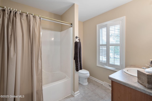 16 Callaway Cir, Colonie, NY 12211 - full bath with vanity, shower / bath combo, and tile patterned flooring