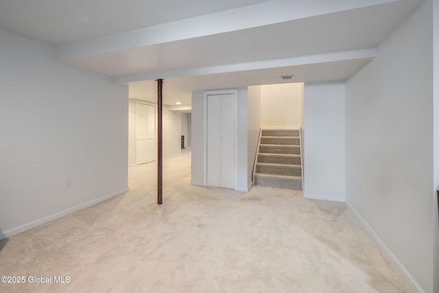16 Callaway Cir, Colonie, NY 12211 - finished below grade area featuring carpet floors and stairway