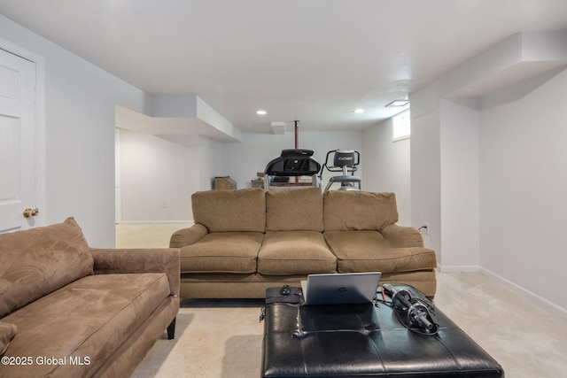 16 Callaway Cir, Colonie, NY 12211 - living room with light colored carpet and recessed lighting