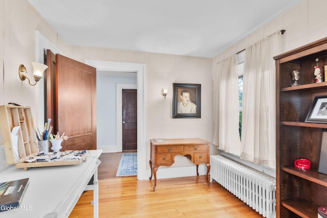 1101 Ardsley Rd, Schenectady, NY 12308 - interior space featuring radiator heating unit and light wood-style floors